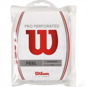 Wilson Overgrip Pro Perforated 12 pack White