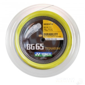 Yonex BG-65 Ti 200 Meter - 656 Feet Yellow