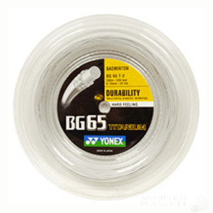 Yonex BG-65 Ti 200 Meter - 656 Feet White