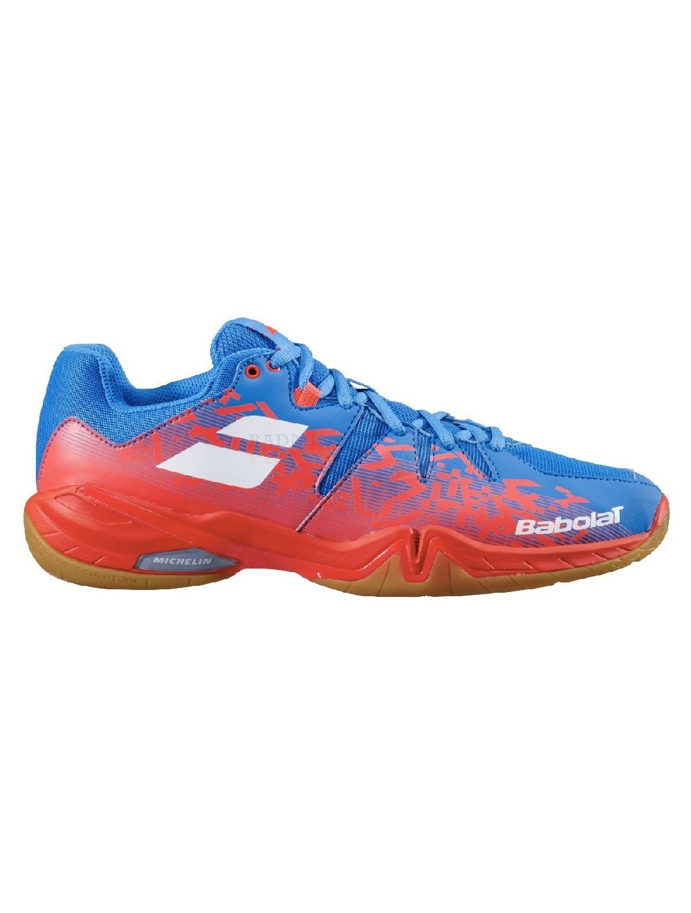 Babolat Shadow Spirit Men Blue Red badminton shoe Badmintonplanet.eu