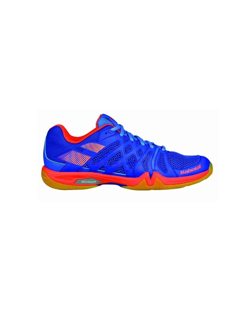 Babolat Shadow Team Men Blue Orange badminton shoe Badmintonplanet.eu