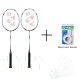 Combi Package Yonex Voltric Power Storm + AC102 (3-pack)